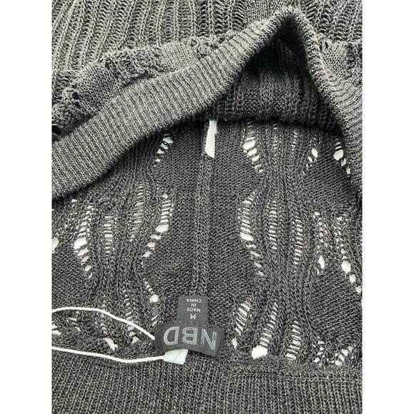 Nbd 'Astra' Black Viscose Knit Pant Size M - Picture 4 of 4